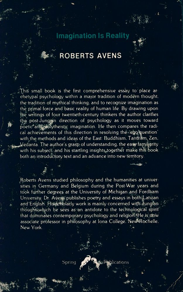 『Imagination is Reality : Western Nirvana in Jung, Hillman, Barfield & Cassirer』 3