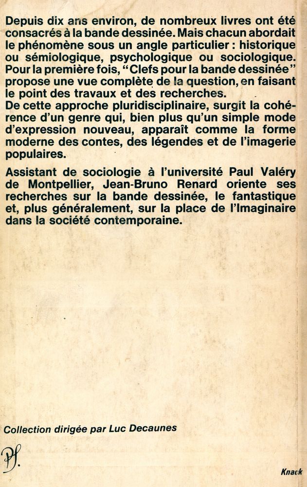 『CLEFS POUR : LA BANDE DESSINEE』 3