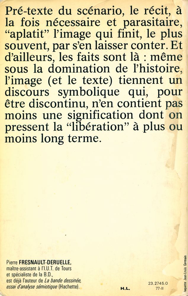 『Récits et Discours par la Bande. : Essais sur les Comics』 5