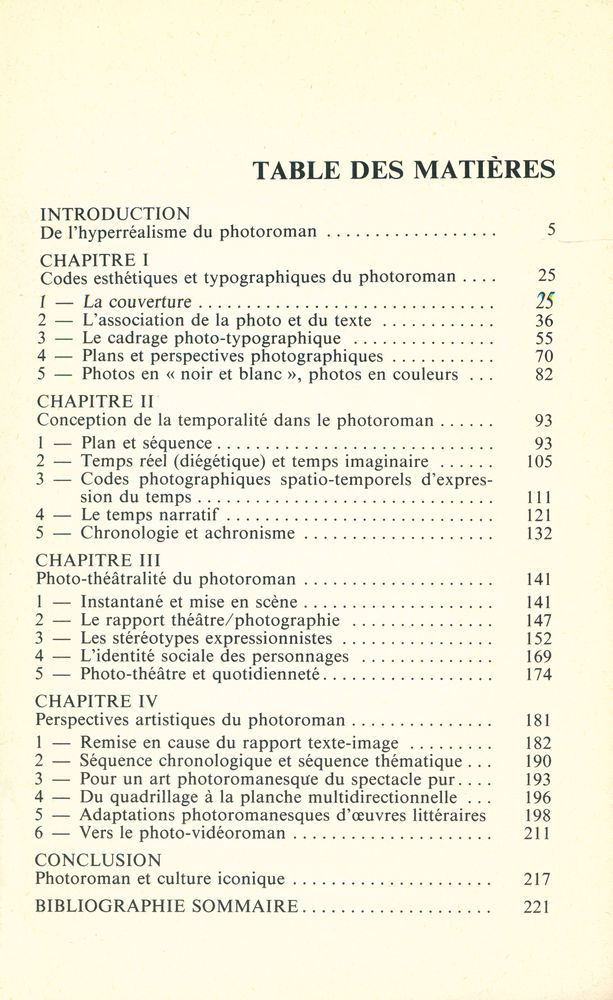 『Esthétique du photoroman』 2