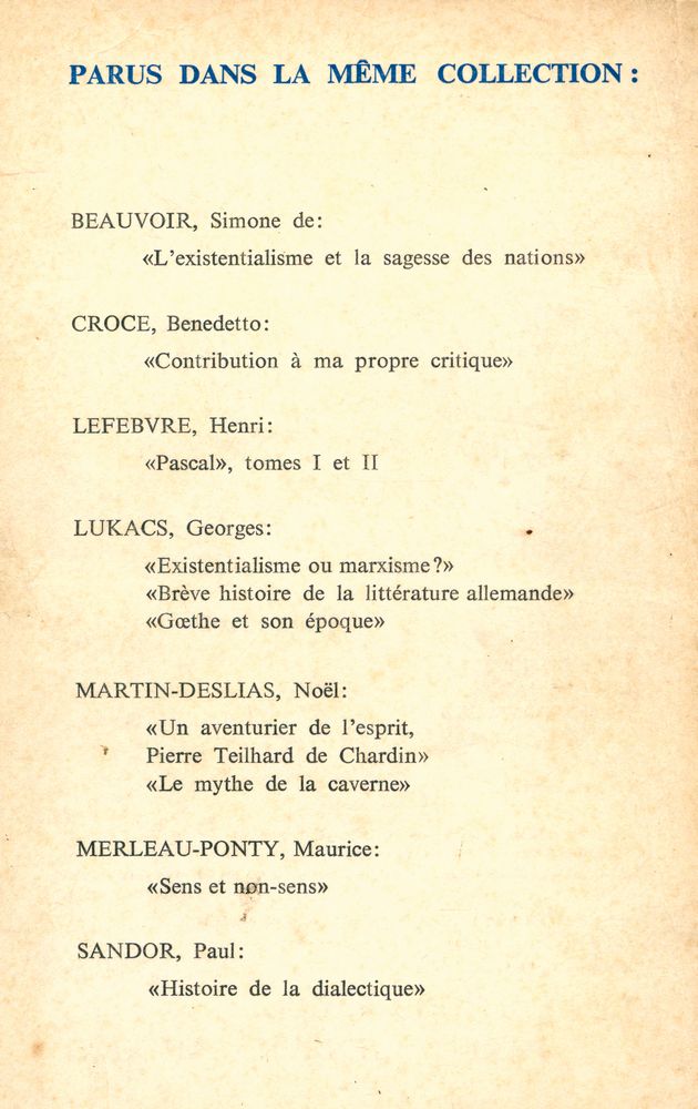 『L'EXISTENTIALISME est un humanisme』 3
