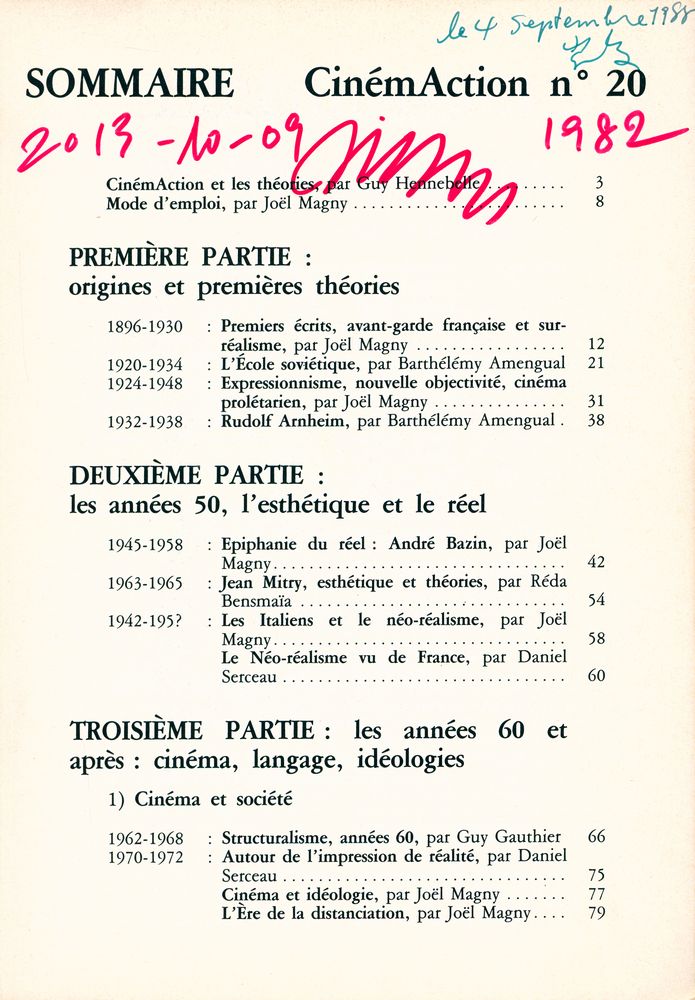 『CinémAction』 2