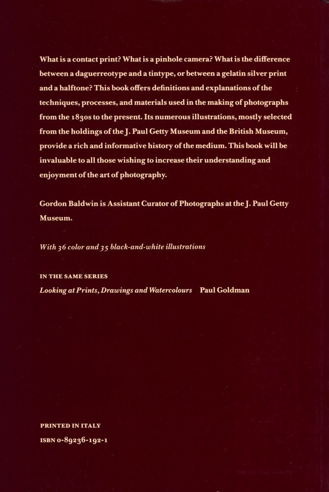 『Looking at photographs : a guide to technical terms』 3