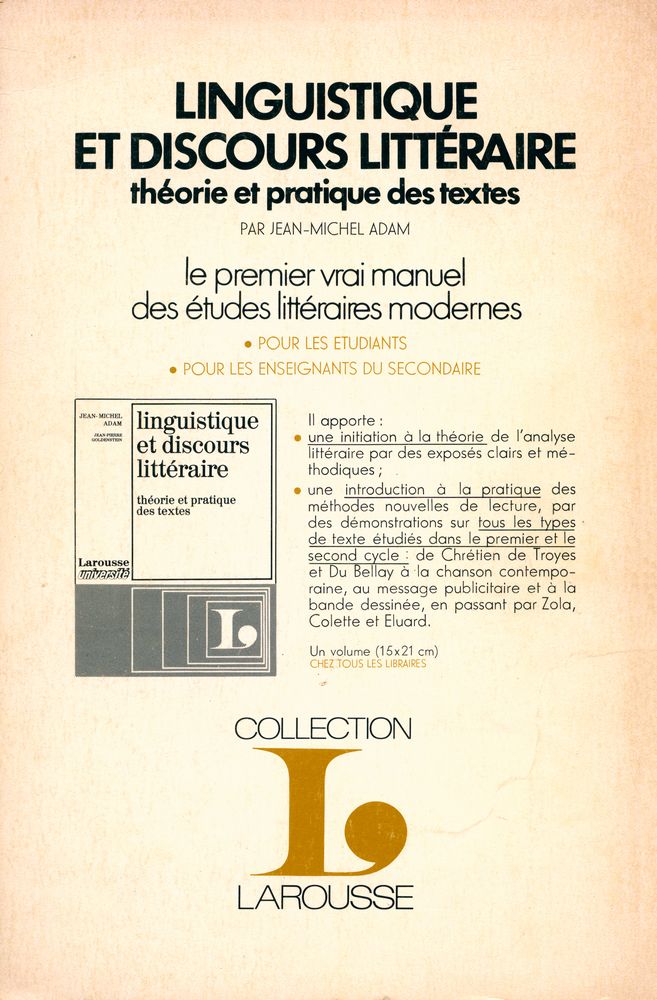 『littérature : REVUE TRIMESTRIELLE』 n° 21 février 1976 3