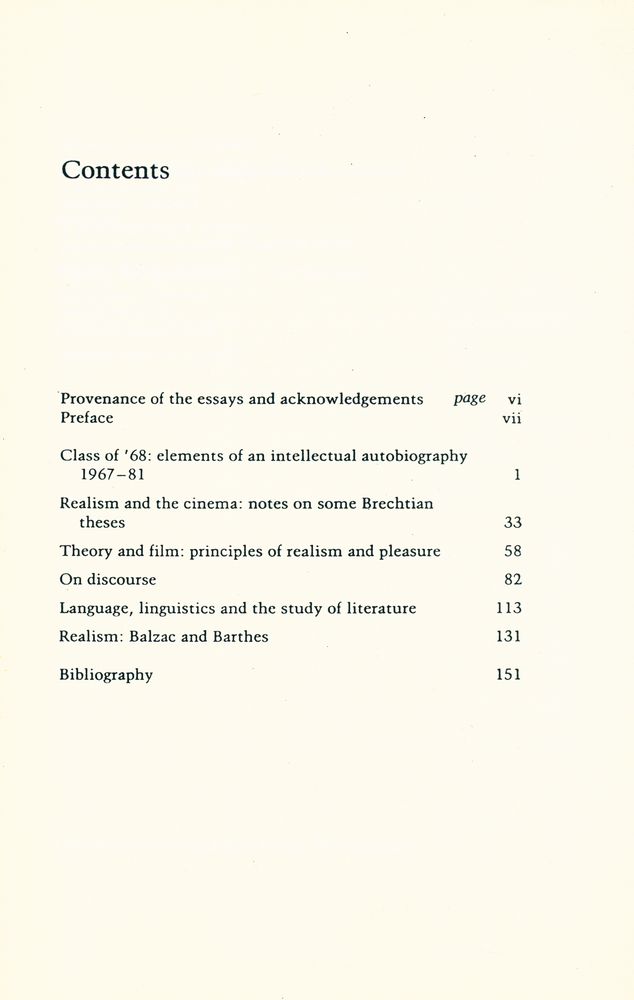 『Tracking the signifier : Theoretical essays : film, linguistics, literature』 2