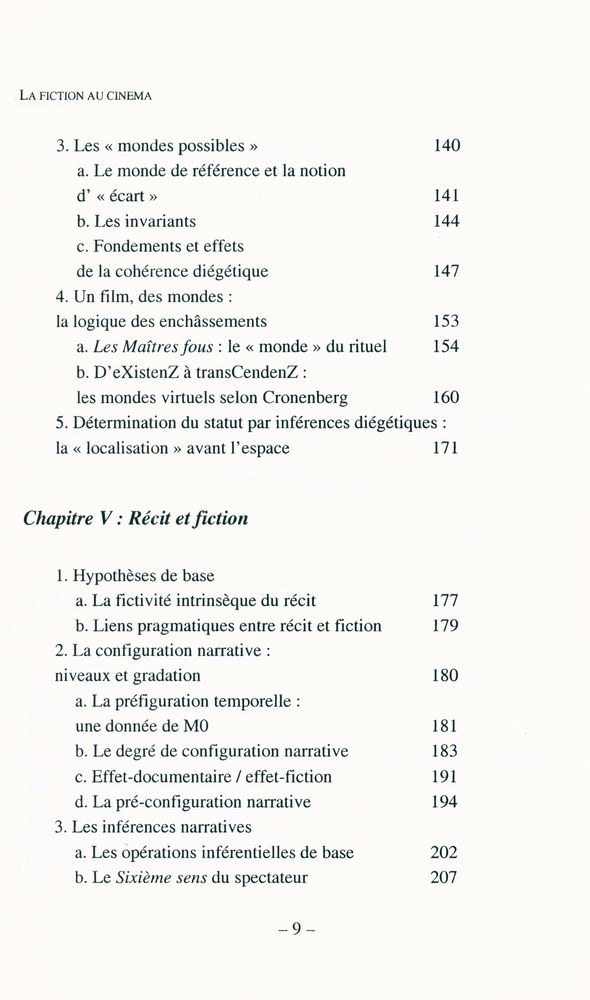 『La fiction au cinéma』 4