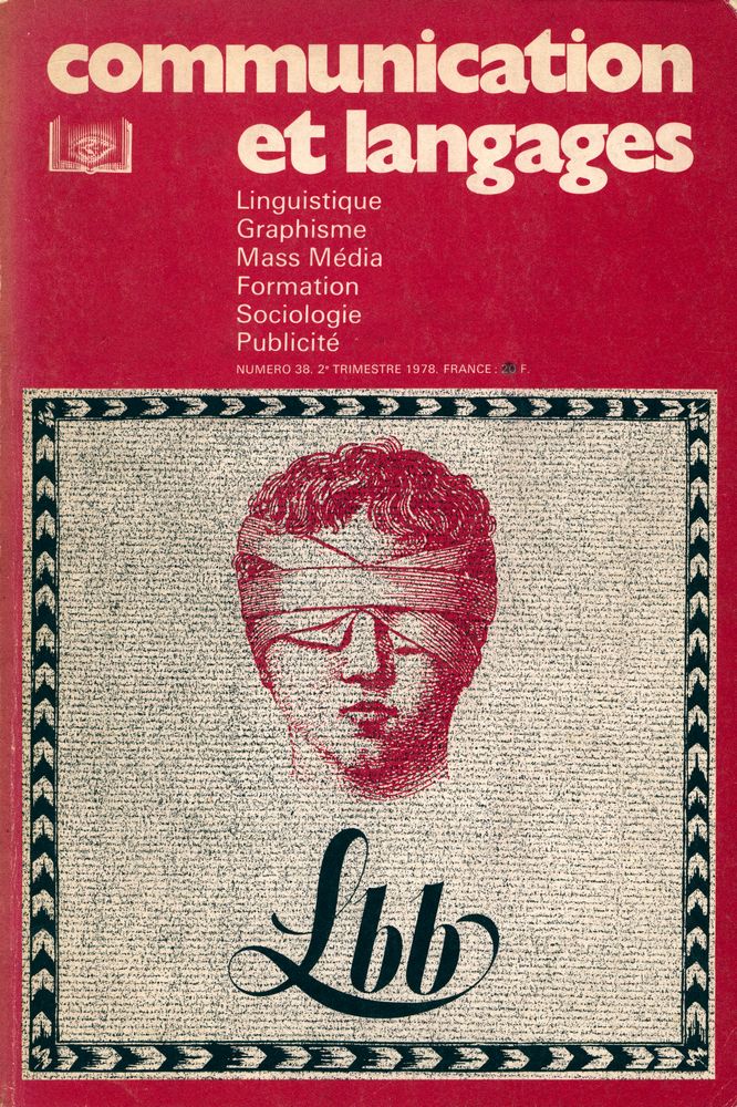 『communication et langages』 NUMERO 38 (2e TRIMESTRE 1978) 1
