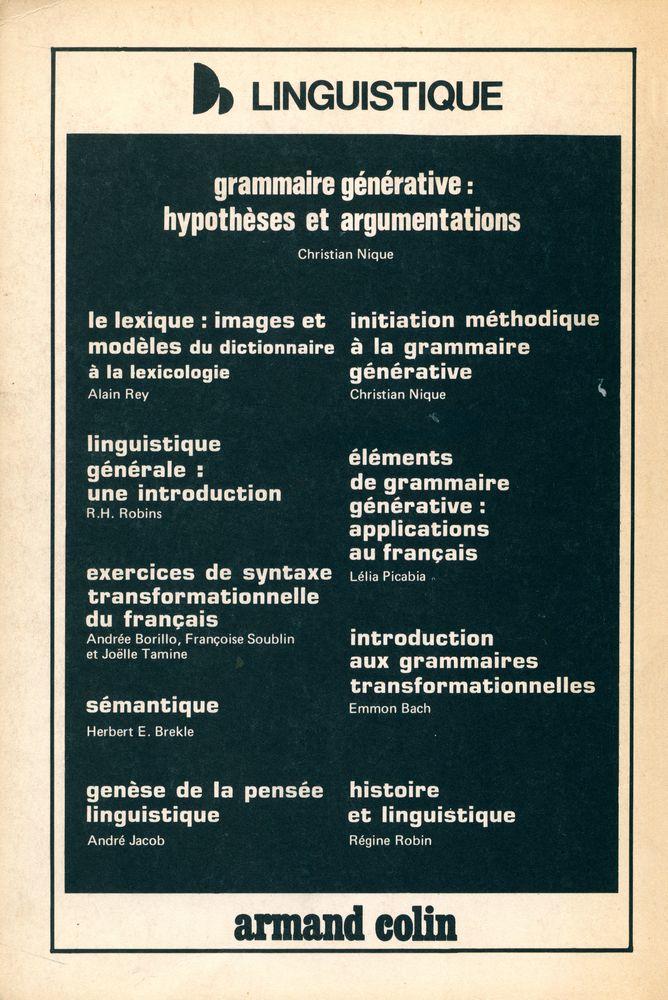 『communication et langages』 NUMERO 38 (2e TRIMESTRE 1978) 3