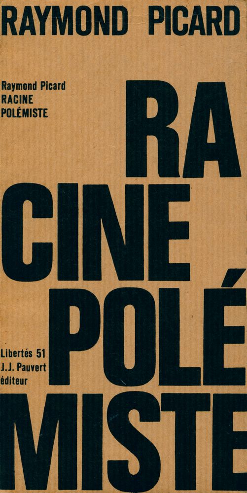 『RACINE POLÉMISTE』 1