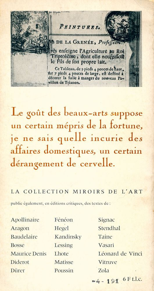 『SUR L'ART et LES ARTISTES』 4