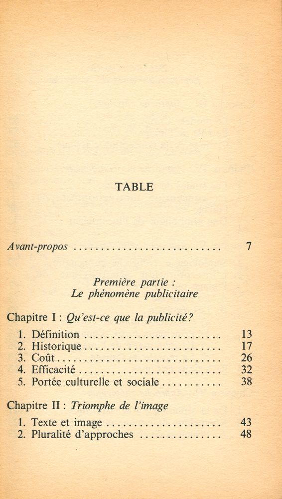 『LA PUBLICITÉ ET L'IMAGE : L'image de la publicité』 2