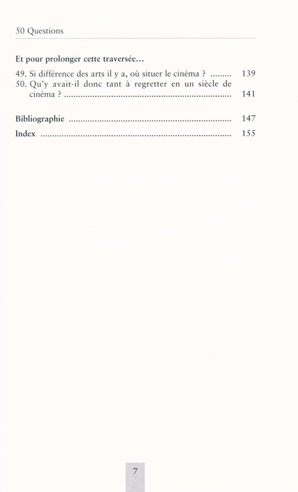 『50 QUESTIONS - Esthétique du mouvement cinématographique』 4