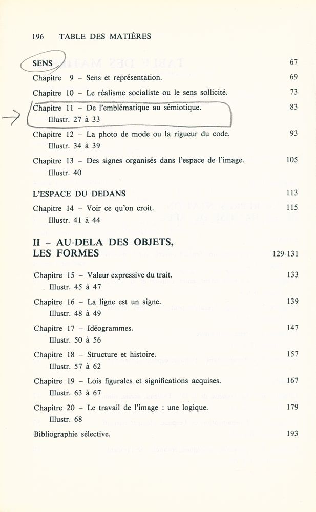 『VINGT LEÇONS SUR L'IMAGE ET LE SENS』 3