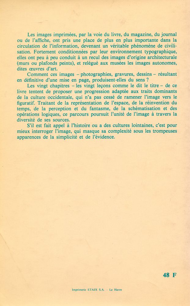『VINGT LEÇONS SUR L'IMAGE ET LE SENS』 4