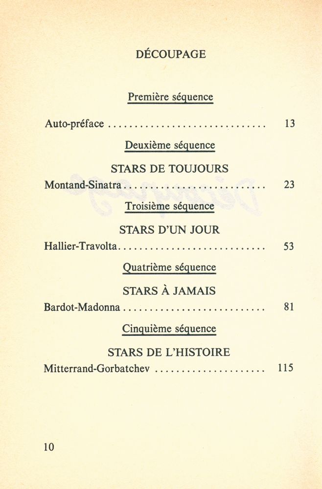 『DEMAIN IL SERA TROP STAR』 2