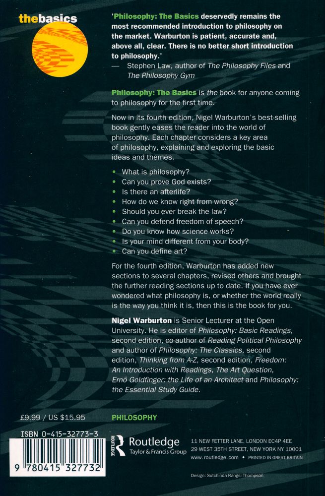 『PHILOSOPHY: THE BASICS』 5
