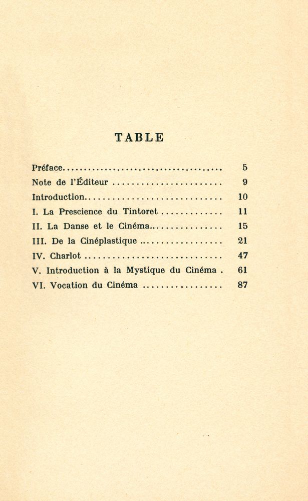 『FONCTION DU CINÉMA : DE LA CINÉPLASTIQUE A SON DESTIN SOCIAL(1921 - 1937)』 2