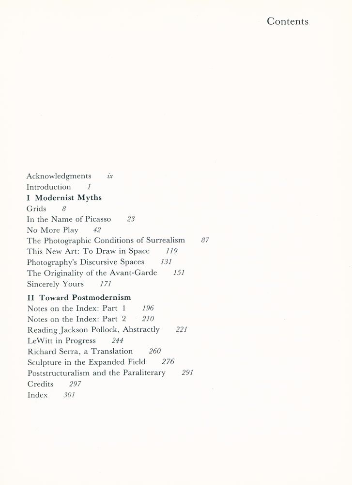 『The Originality of the avant - garde and other modernist myths』 2