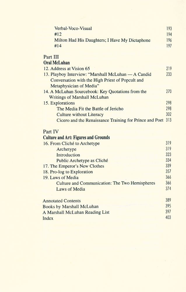 『Essential McLuhan』 3