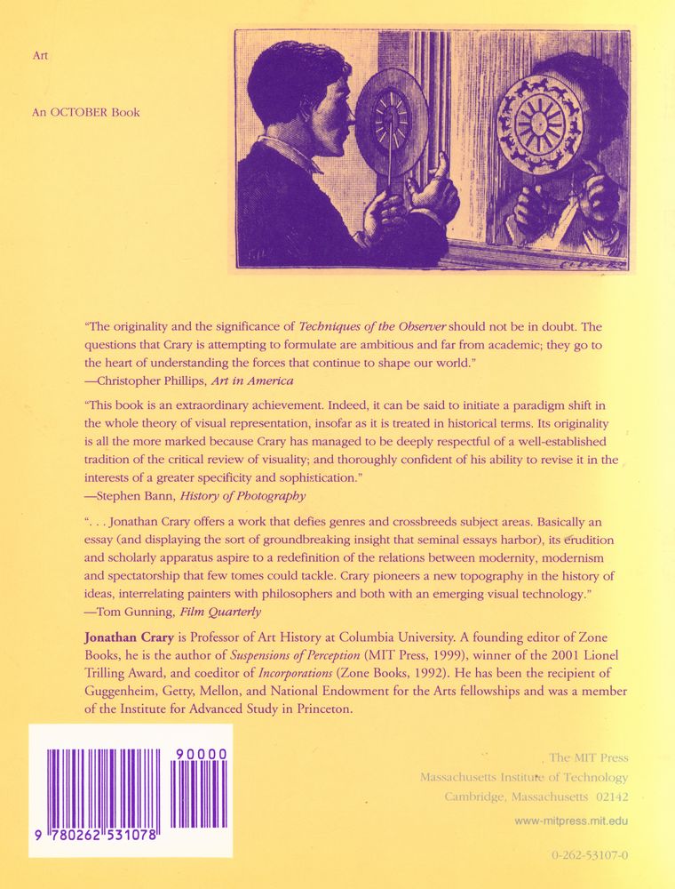 『Techniques of the observer : on vision and modernity in the nineteenth century』 3