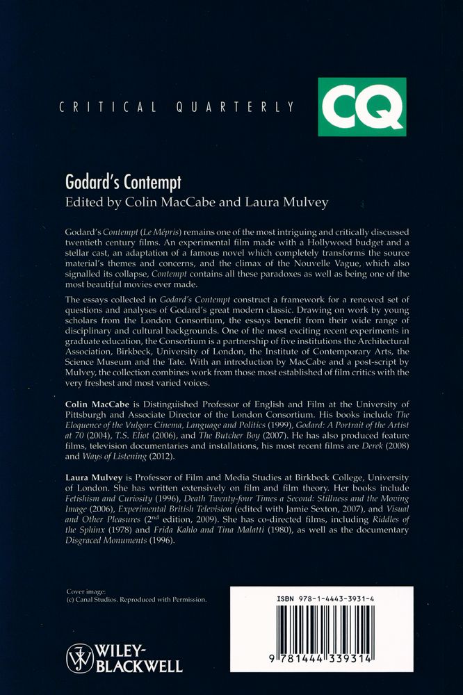『Godard's Contempt : essays from the London Consortium』 4