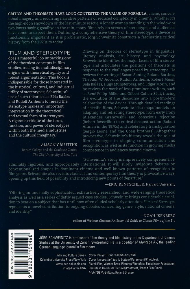 『Film and stereotype : a challenge for cinema and theory』 4