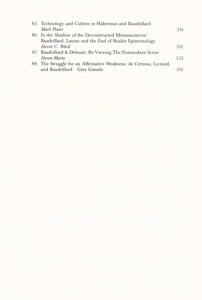 『JEAN BAUDRILLARD』 7