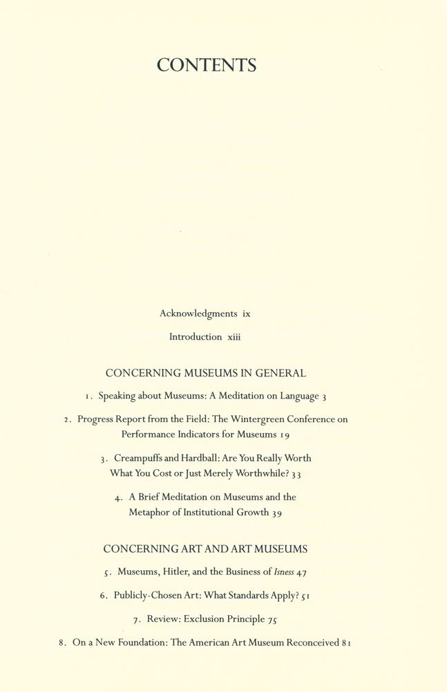 『A cabinet of curiosities : inquiries into museums and their prospects』 2