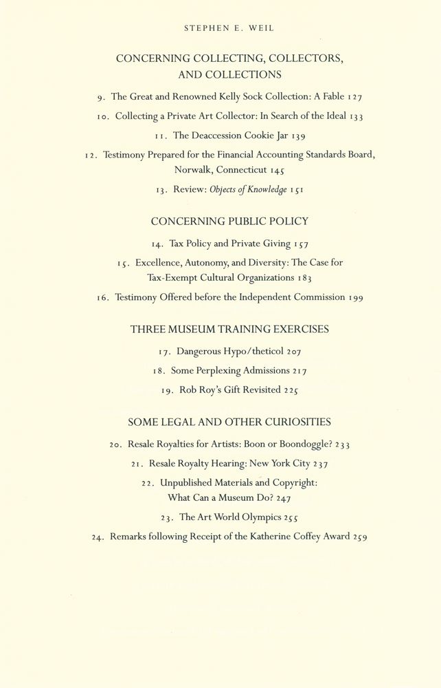 『A cabinet of curiosities : inquiries into museums and their prospects』 3