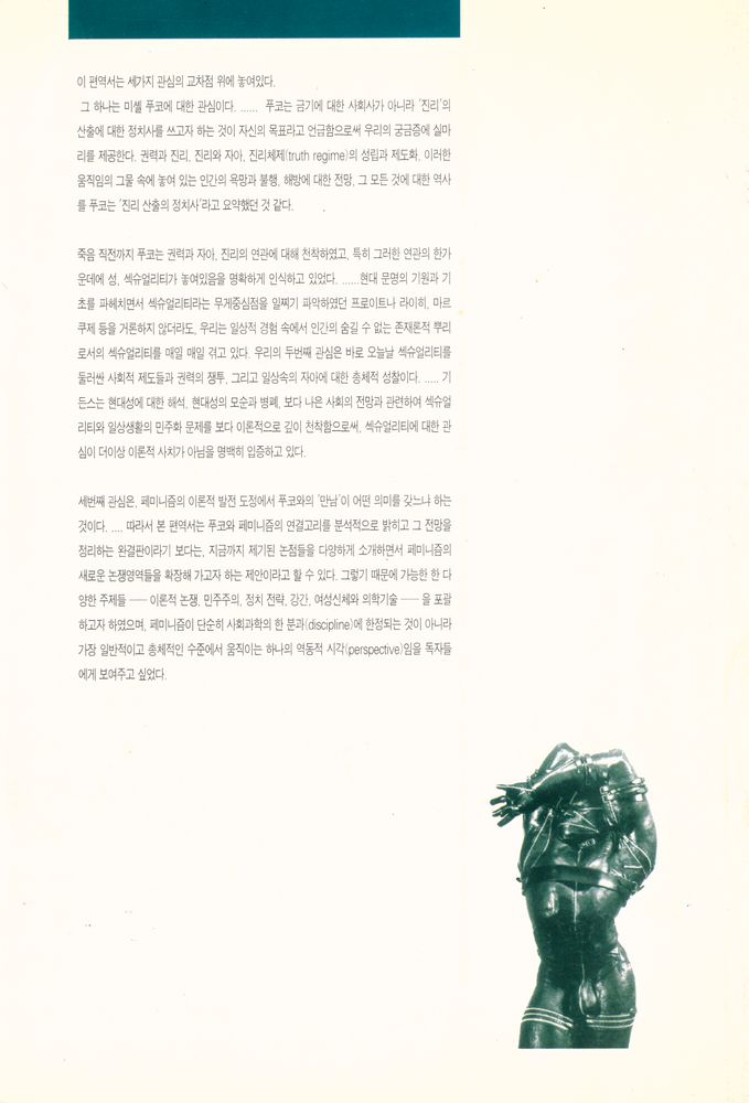 『우리 시대의 문화 : 호모심볼리쿰 14 - 미셸 푸코, 섹슈얼리티의 정치와 페미니즘』 3