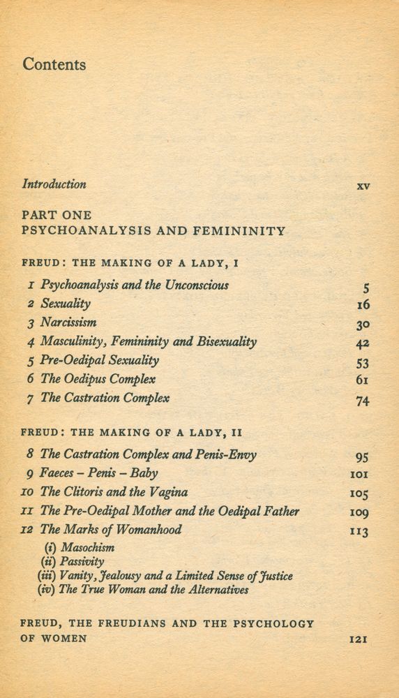 『Psychoanalysis and Feminism』 2