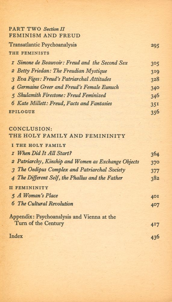 『Psychoanalysis and Feminism』 4