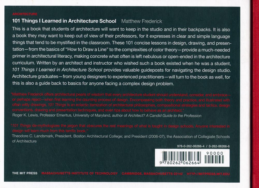 『101 things I learned in architecture school』 3