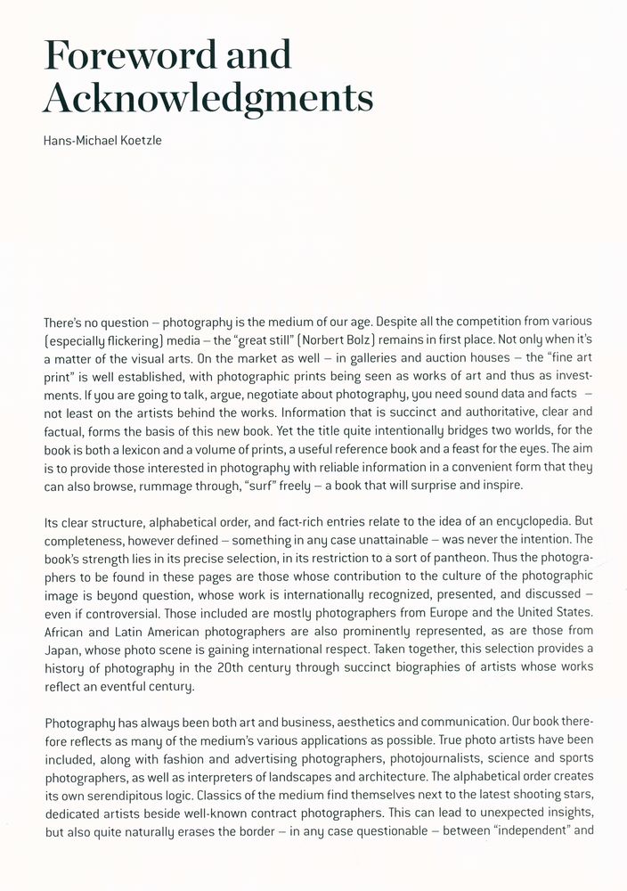 『Photographers A - Z』 2