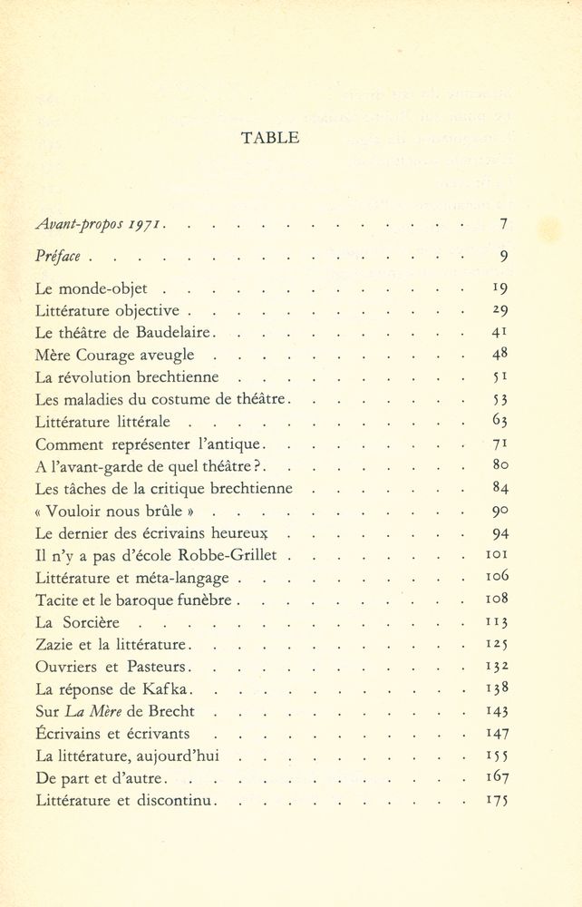 『Essais critiques』 2