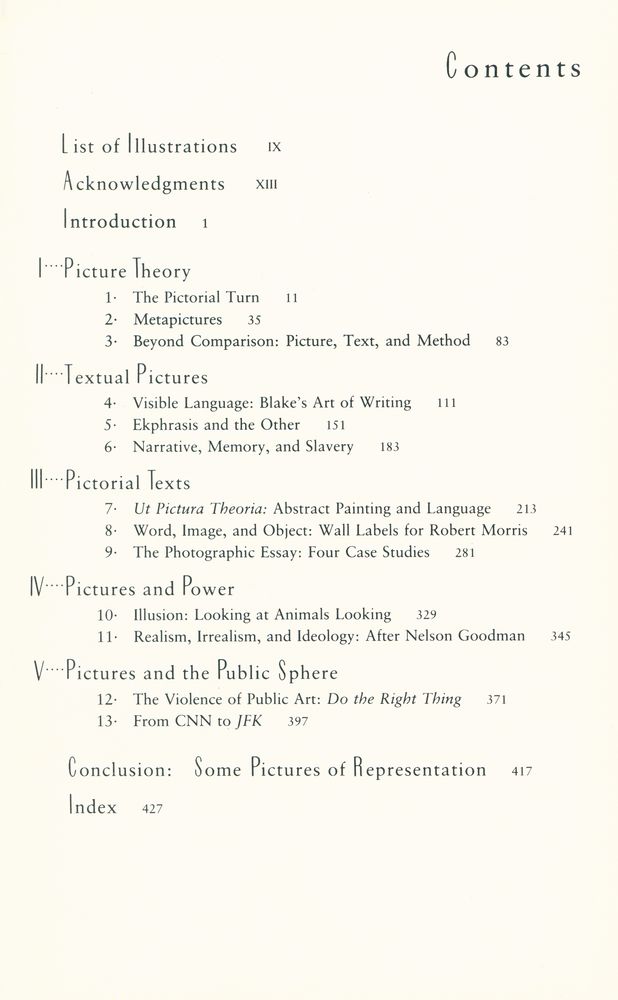 『Picture theory : Essays on verbal and visual representation』 2