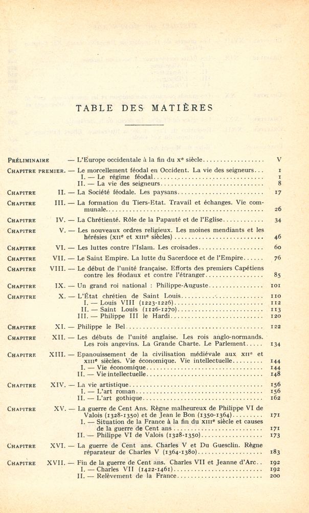 『LE MOYEN AGE de 987 à 1492』 2