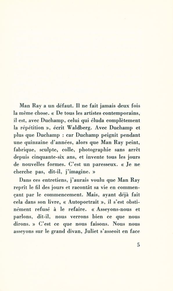 『Bonsoir, Man Ray』 2