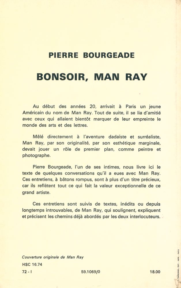 『Bonsoir, Man Ray』 3