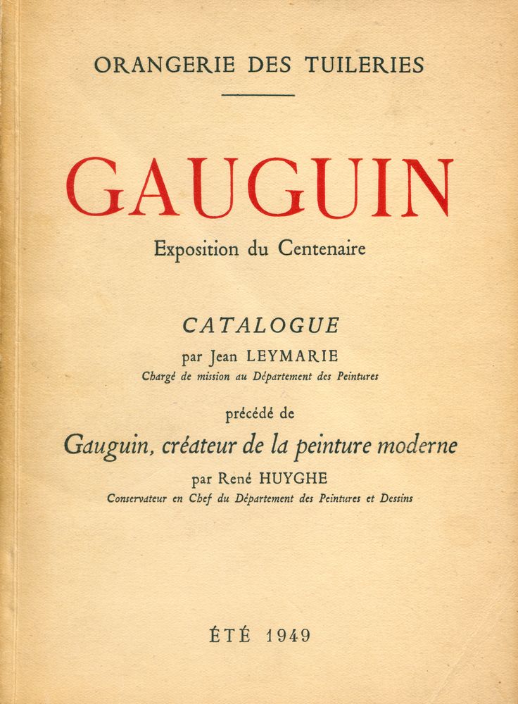 『GAUGUIN : Exposition du Centenaire』 1