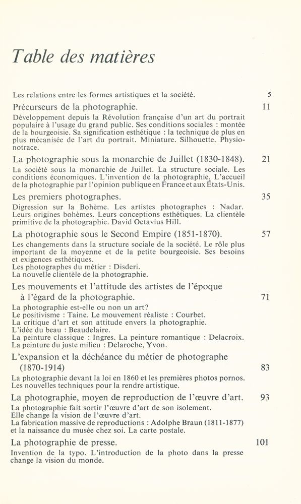 『Photographie et société』 2