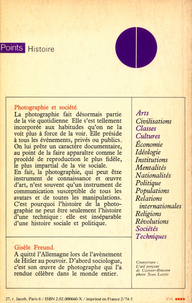 『Photographie et société』 4