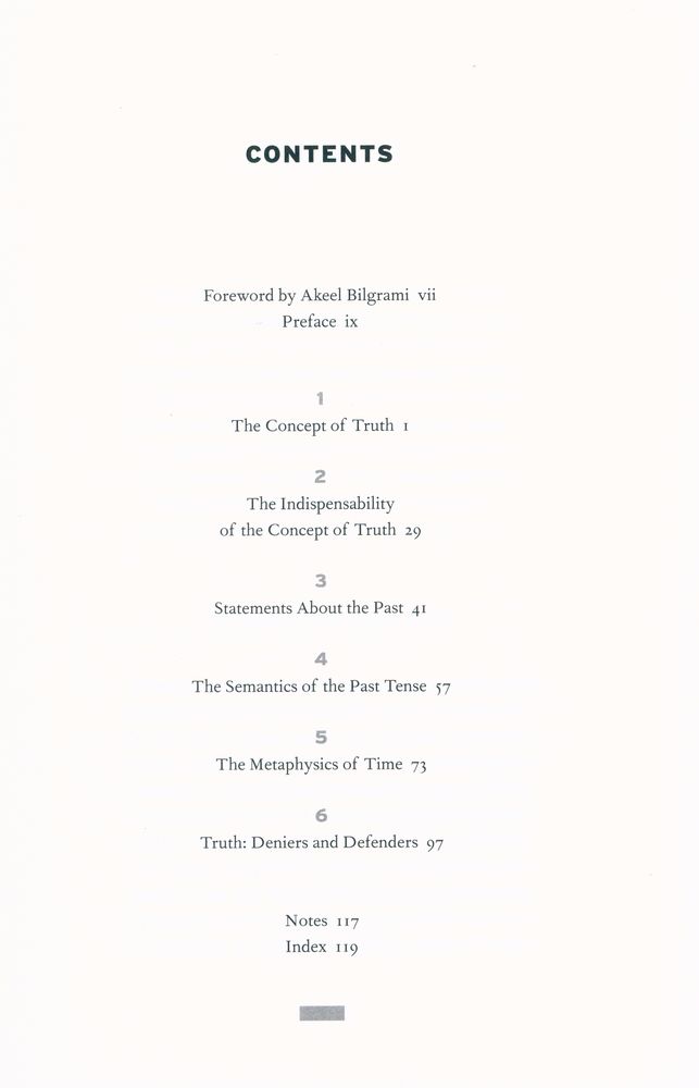 『Truth and the past』 2