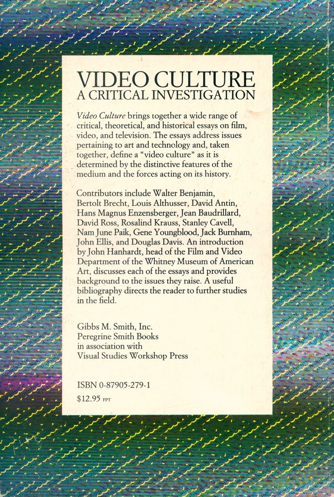 『Video culture : A Critical Investigation』 3
