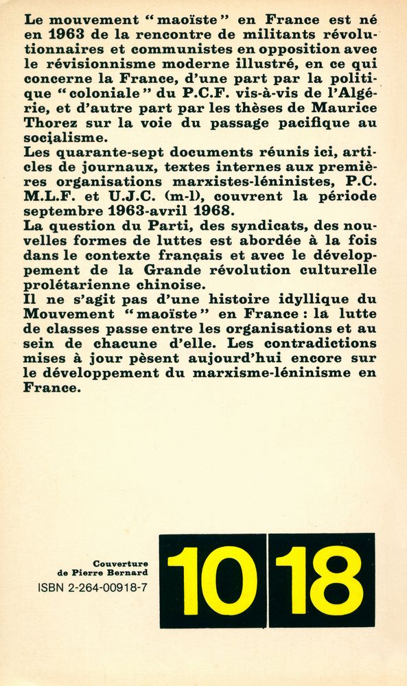 『Le mouvement ≪maoïste≫ en France. 1』 6