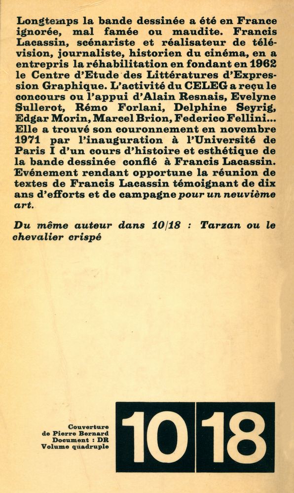 『POUR UN NEUVIÈME ART : La Bande Dessinée』 3