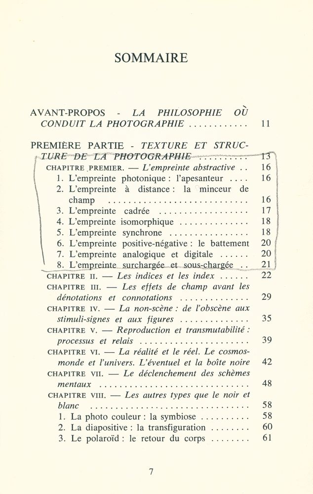 『PHILOSOPHIE DE LA PHOTOGRAPHIE』 2