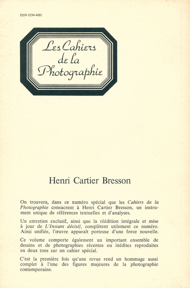『Henri Cartier Bresson』 3