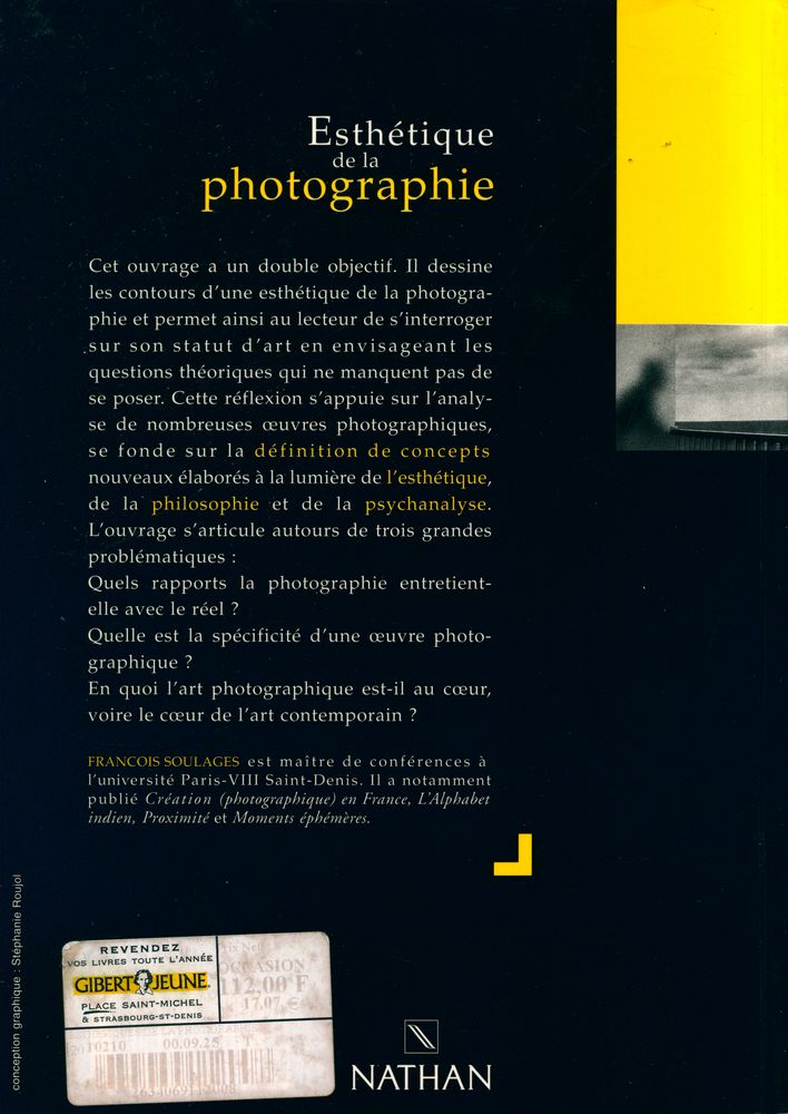『Esthétique de la photographie : La perte et le reste』 8