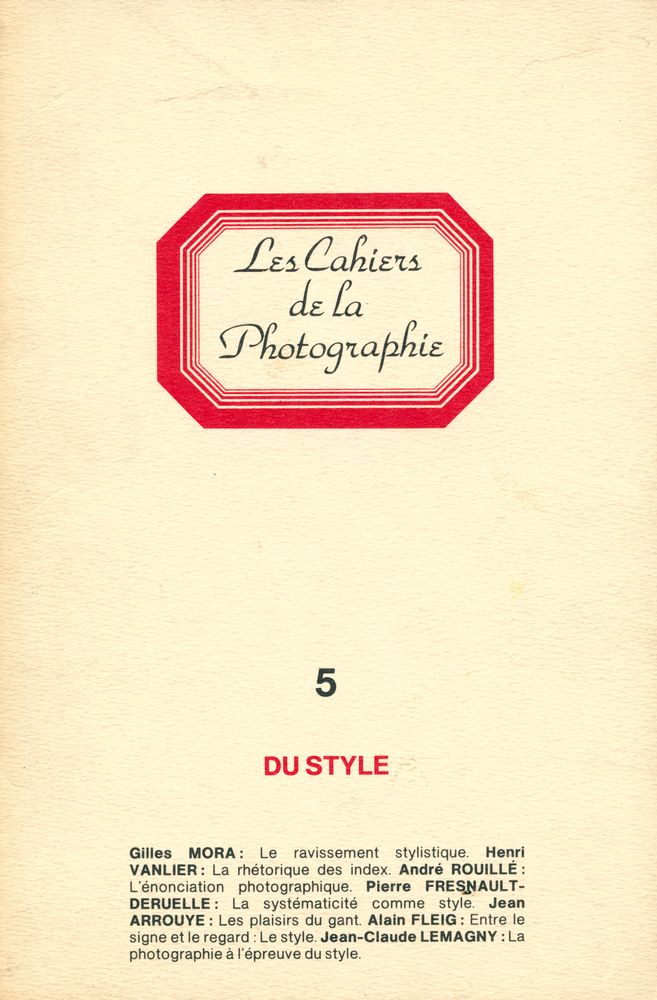 『Les Cahiers de La Photographie』 5  1
